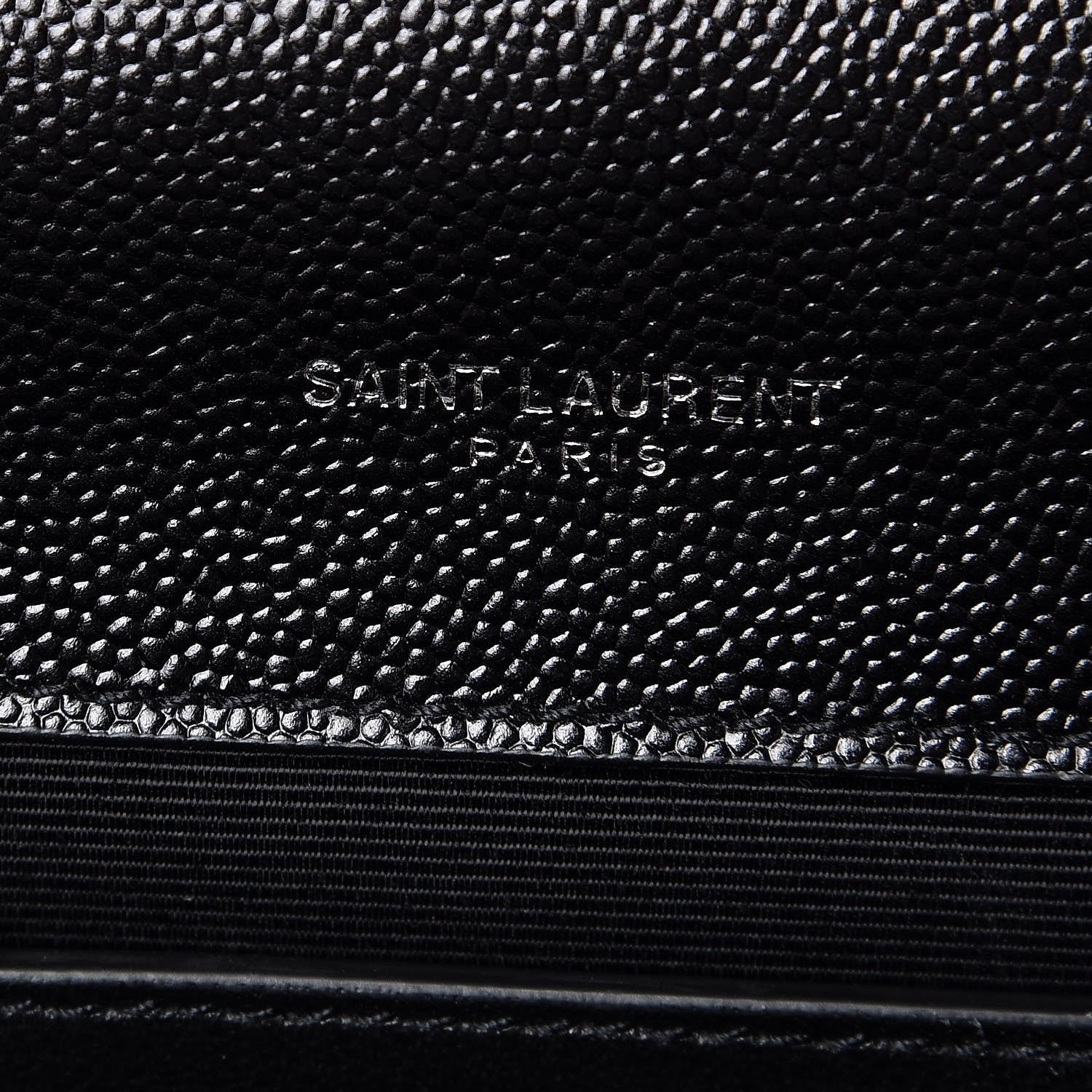 Saint Laurent Grain De Poudre Small Monogram Kate Satchel Black 5 of 6