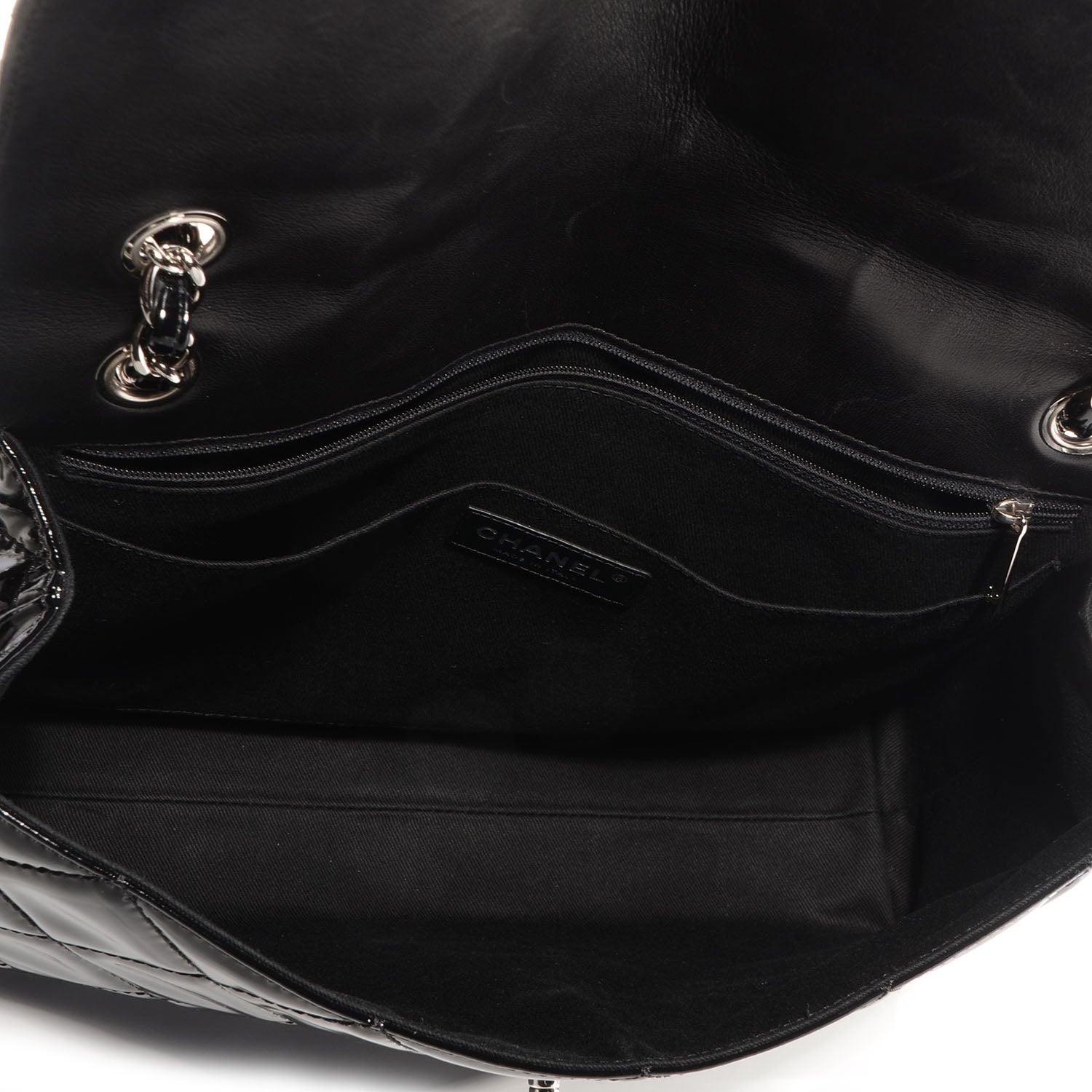 Chanel Vinyl In the Business Flap Black 6 of 9
