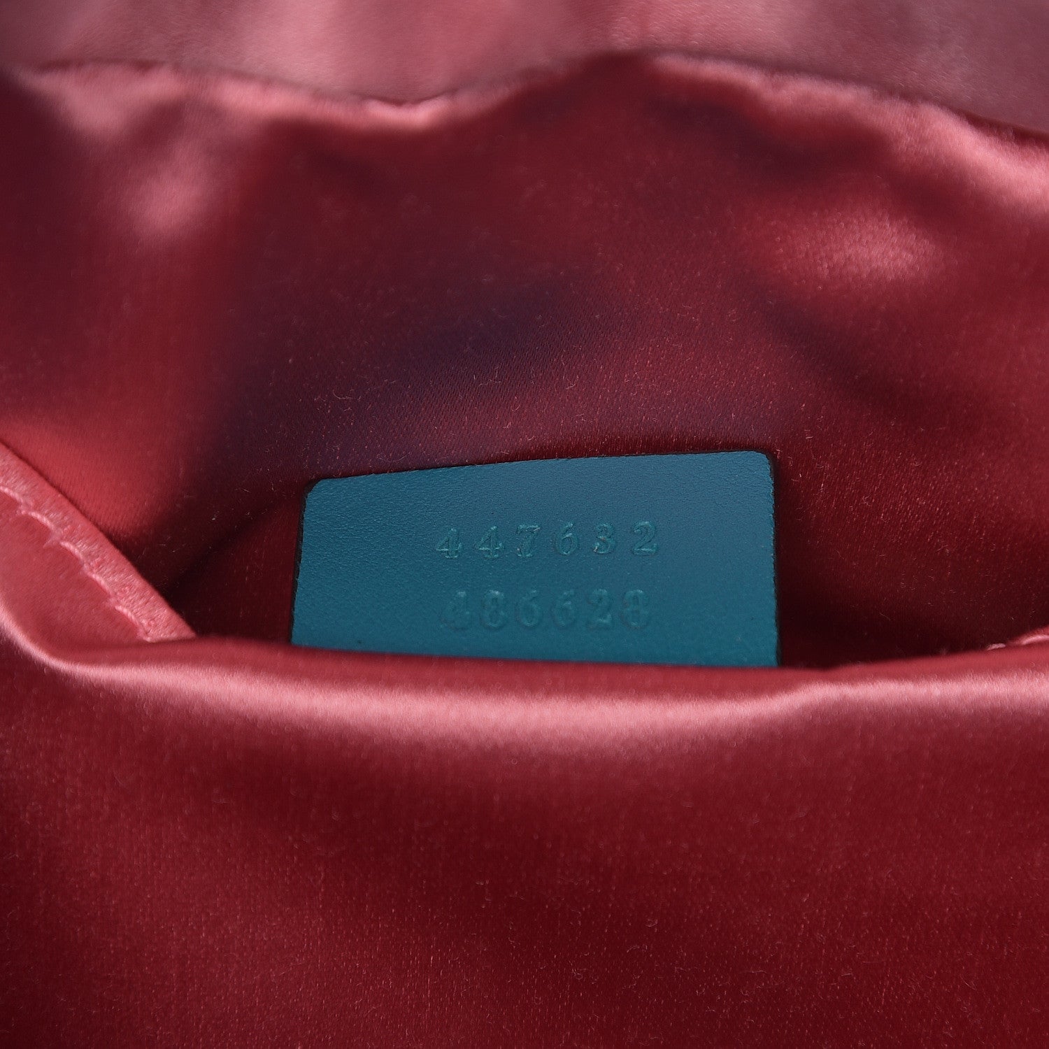 Gucci Velvet Matelasse Small GG Marmont Chain Shoulder Bag Pavone Cyan 6 of 9