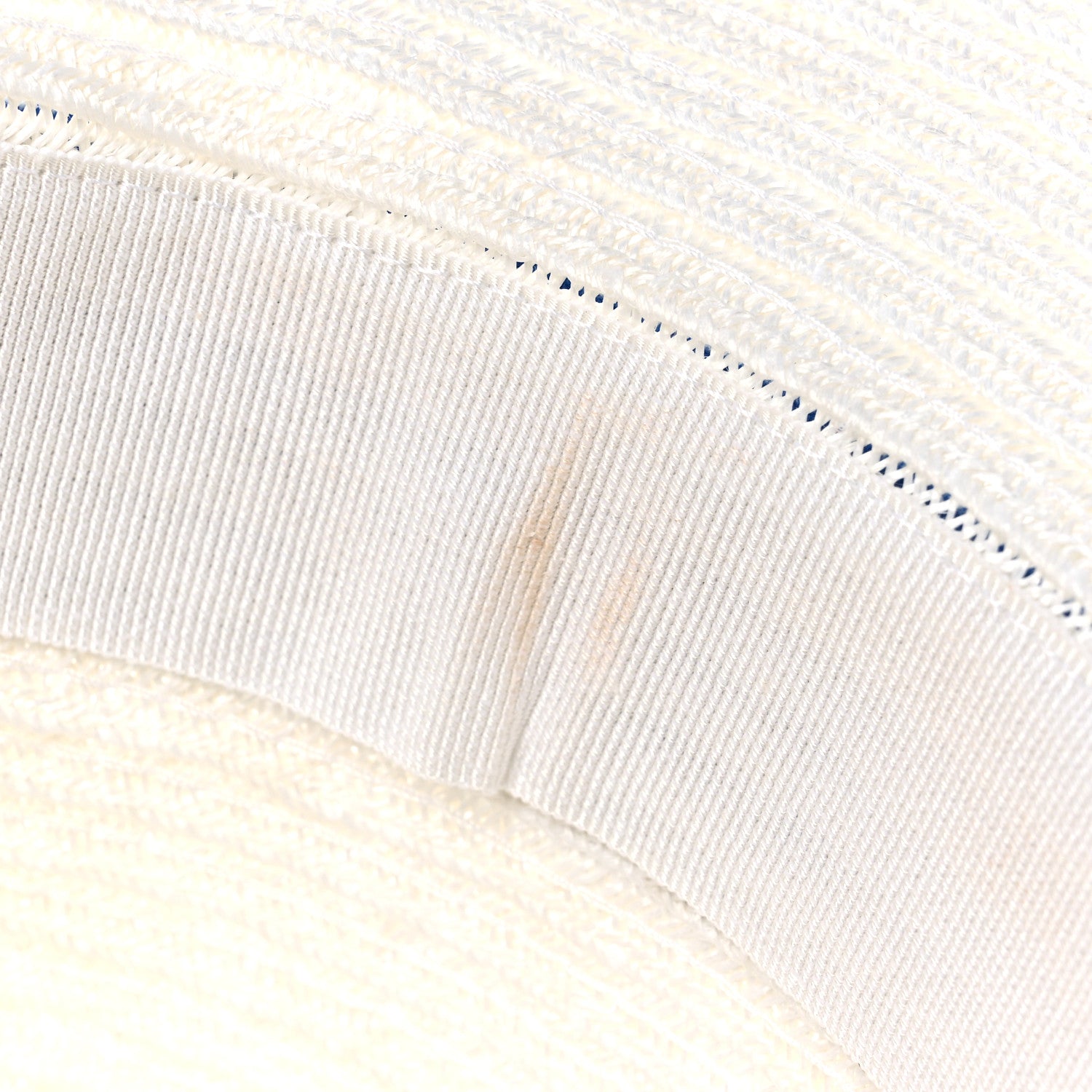 Christian Dior Straw Dioresort Bucket Hat 58 White Blue 9 of 9
