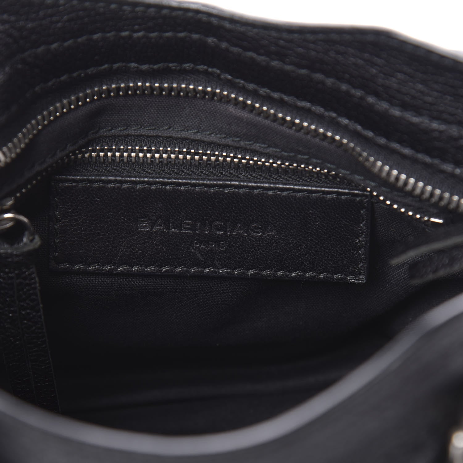 Balenciaga Chevre Silver Metallic Edge Hardware Mini City Black 6 of 10
