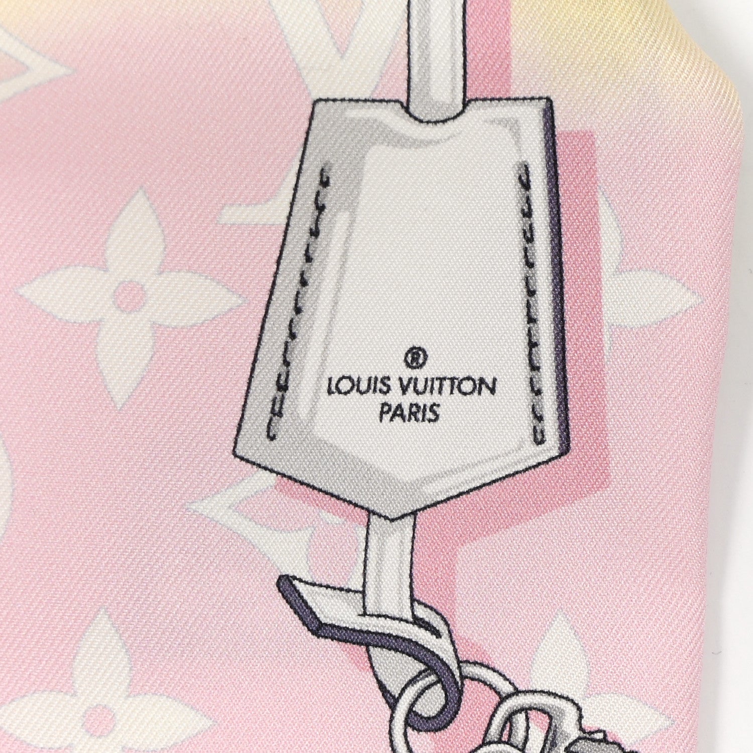 Louis Vuitton Silk Monogram Escale Confidential Bandeau Pink 3 of 4