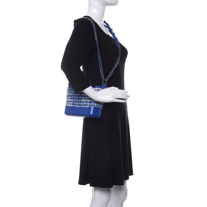 Chanel Tweed Calfskin Small Gabrielle Hobo Royal Blue 2 of 11