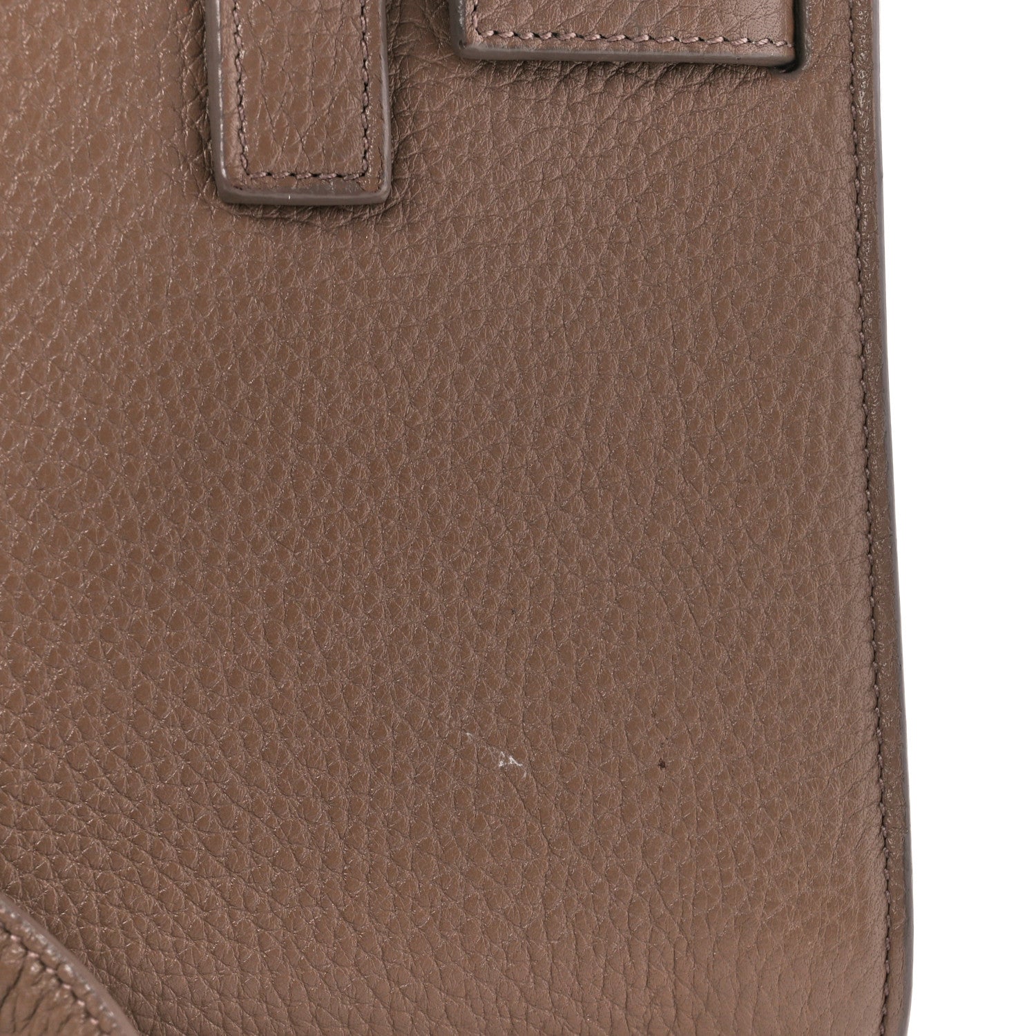 Saint Laurent Grained Calfskin Nano Sac De Jour Poudre Taupe 16 of 16