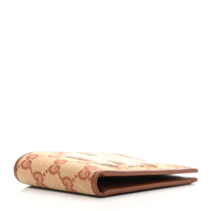 Gucci X MLB Monogram NY Yankees Bi-Fold Wallet Beige Ruggine Ivory 4 of 8