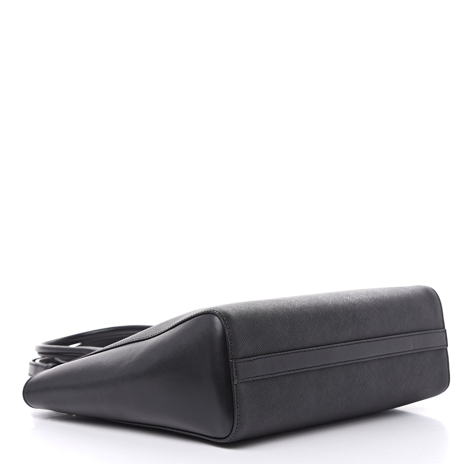 Prada Saffiano Soft Calfskin Zippered Tote Black 4 of 10