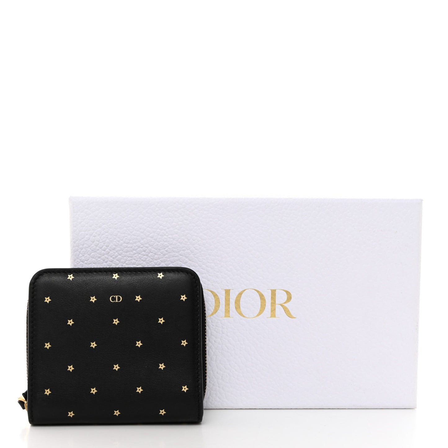 Calfskin Stars Voyageur French Wallet Black