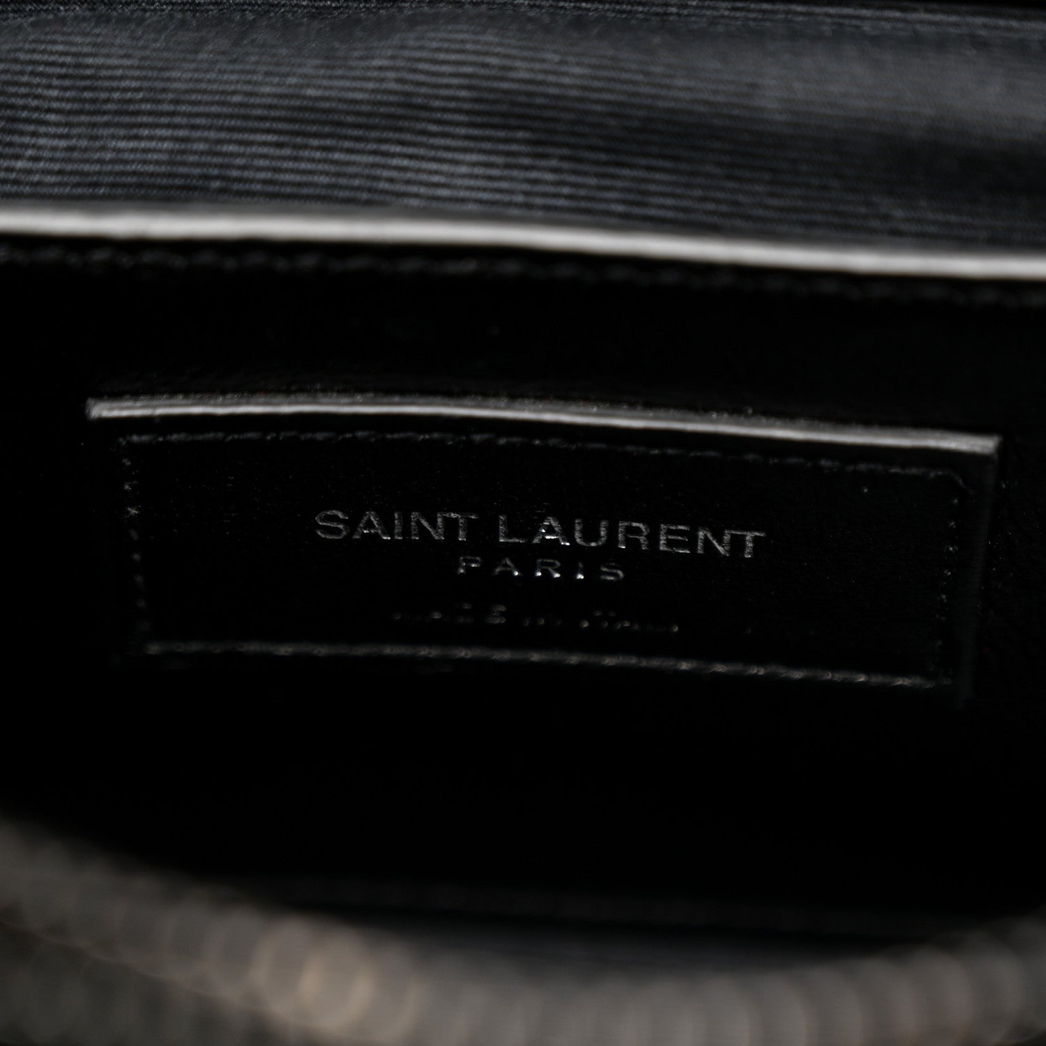 Saint Laurent Sheepskin Matelasse Chevron Monogram Medium College Bag Light Coal 8 of 15