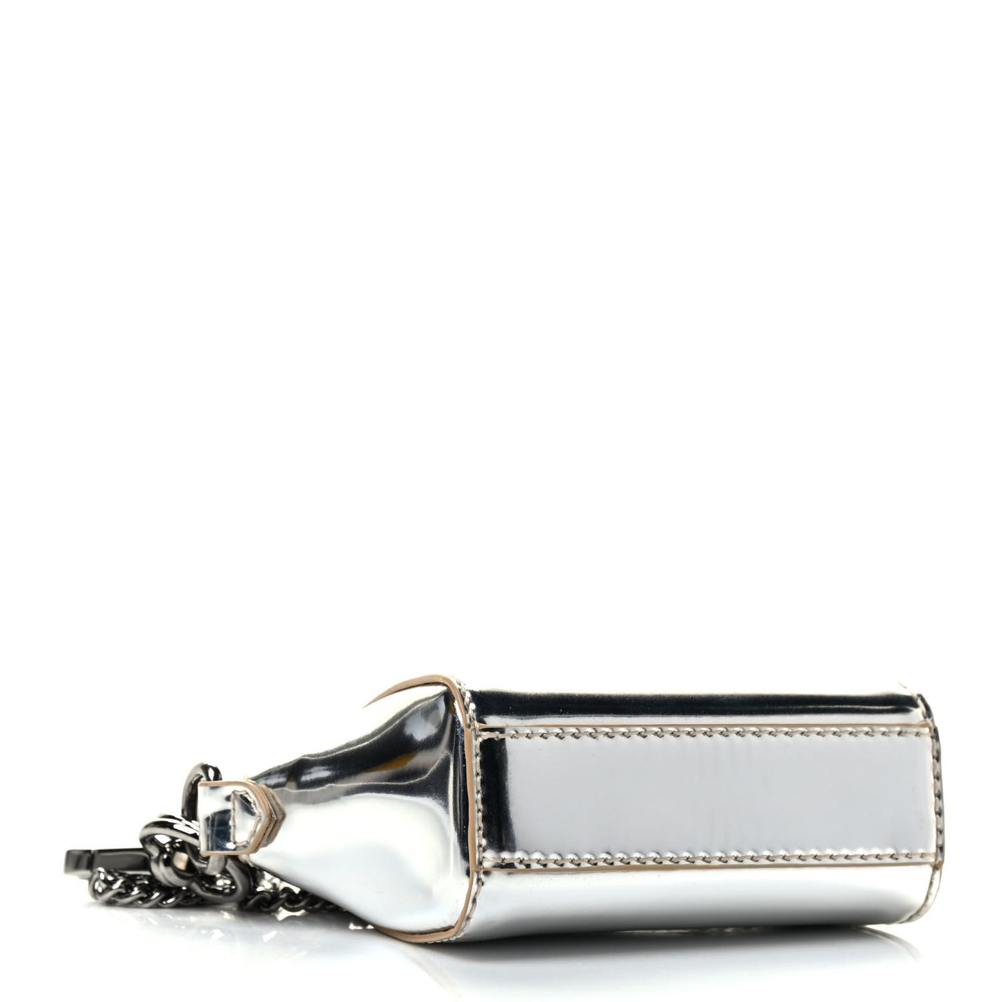 Metallic Calfskin Baby Antigona Silver