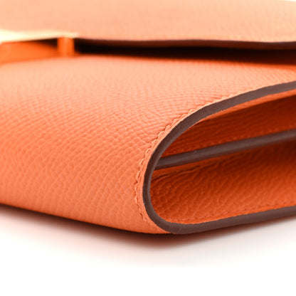 Hermes Epsom Constance Long Wallet To Go Wallet Orange 9 of 10