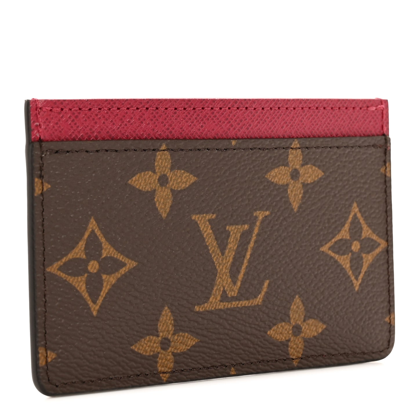 Monogram Card Holder Fuchsia