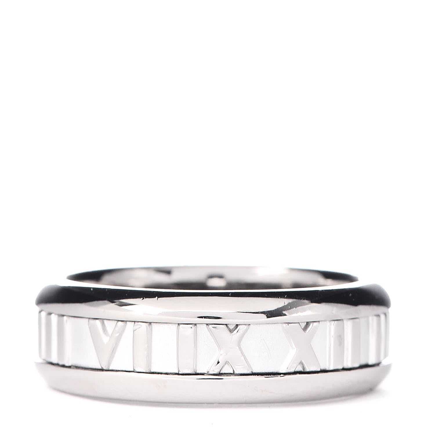 Tiffany 18K White Gold Atlas Ring 56 7.5 3 of 4