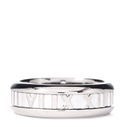 Tiffany 18K White Gold Atlas Ring 56 7.5 3 of 4