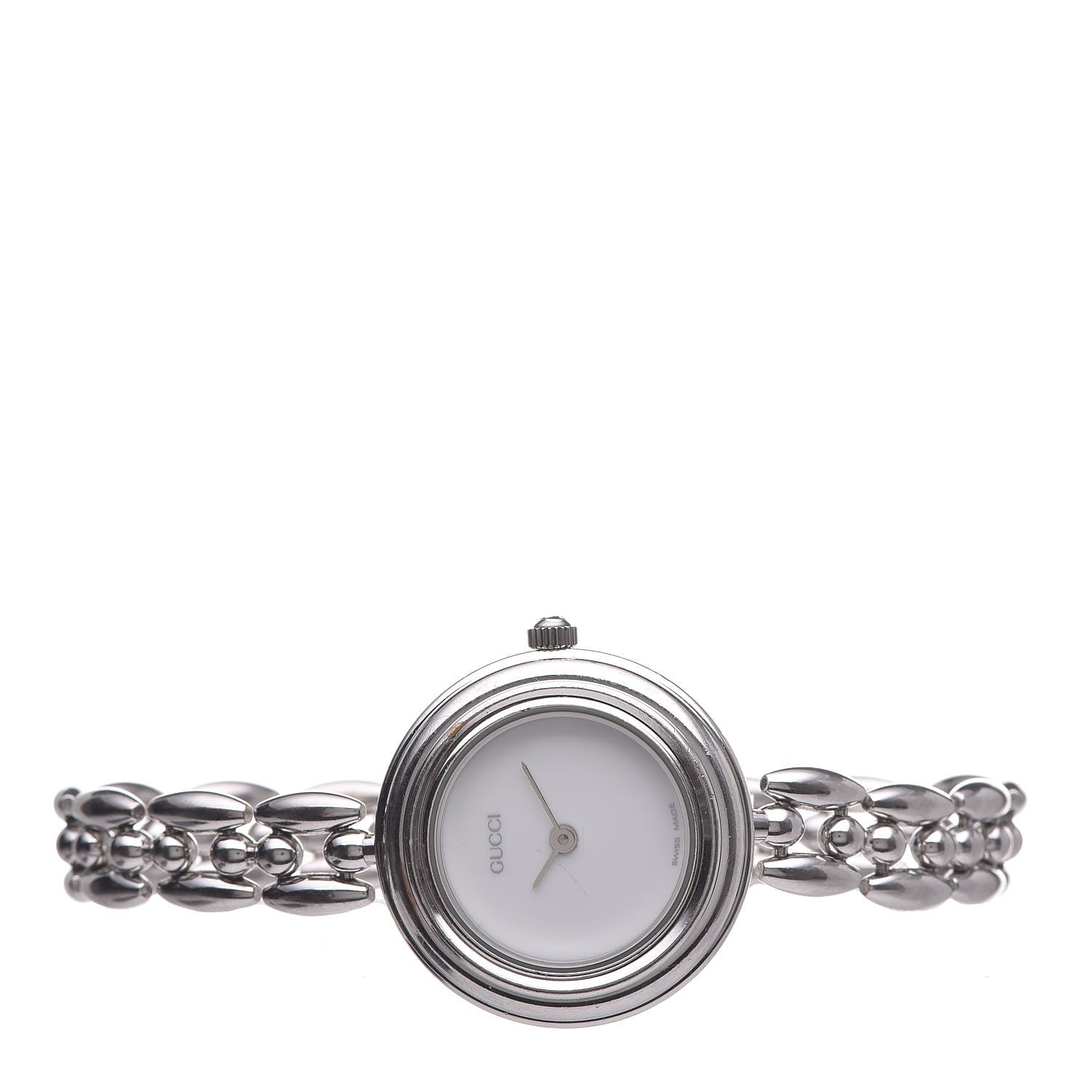 Gucci Stainless Steel 26mm Rice Link Interchangeable Bezel Quartz Watch 3 of 7