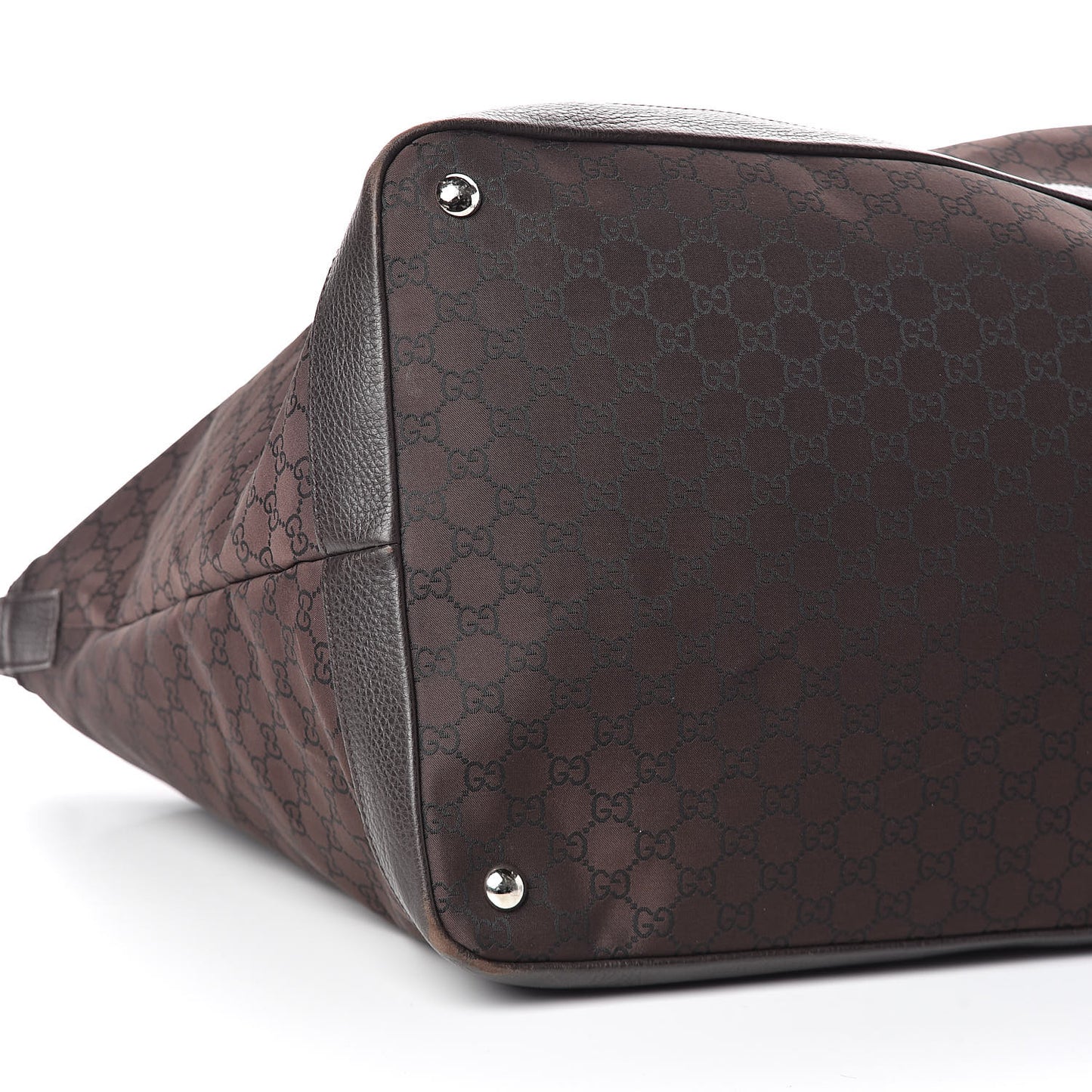 Nylon Monogram Large Travel Hobo Dark Brown