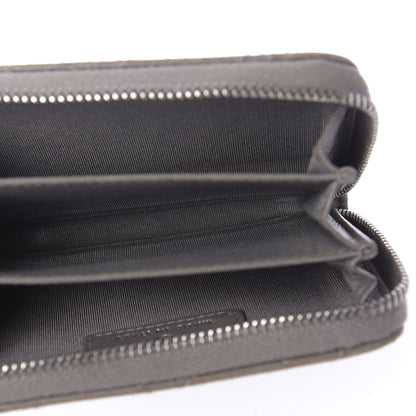 Chanel Calfskin Resin Quilted Zip Around Coin Purse Grey 5 of 9