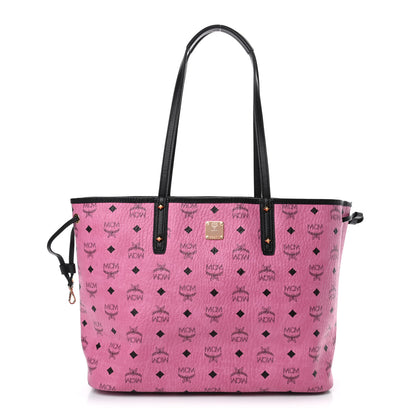 MCM Visetos Medium Reversible Liz Shopper Tote Pink 1 of 8