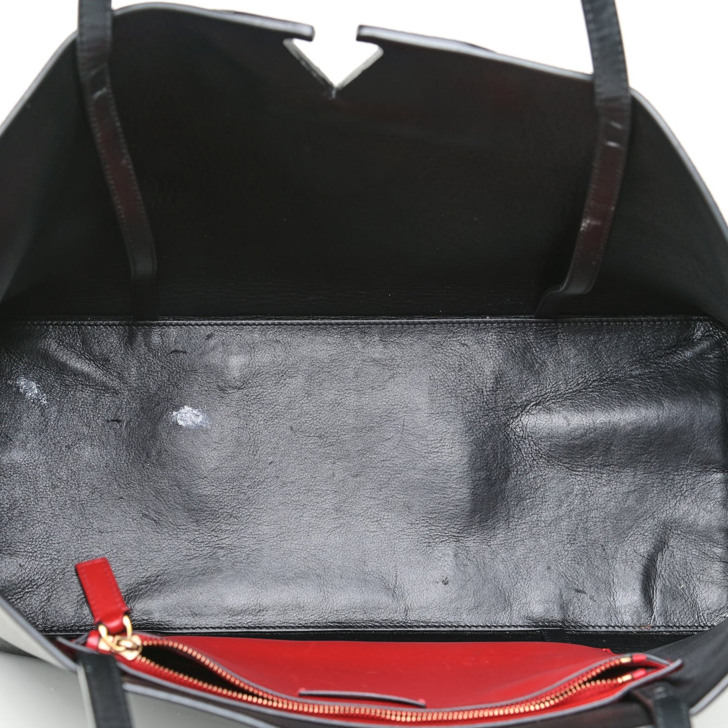 Calfskin Large Vlogo Tote Black