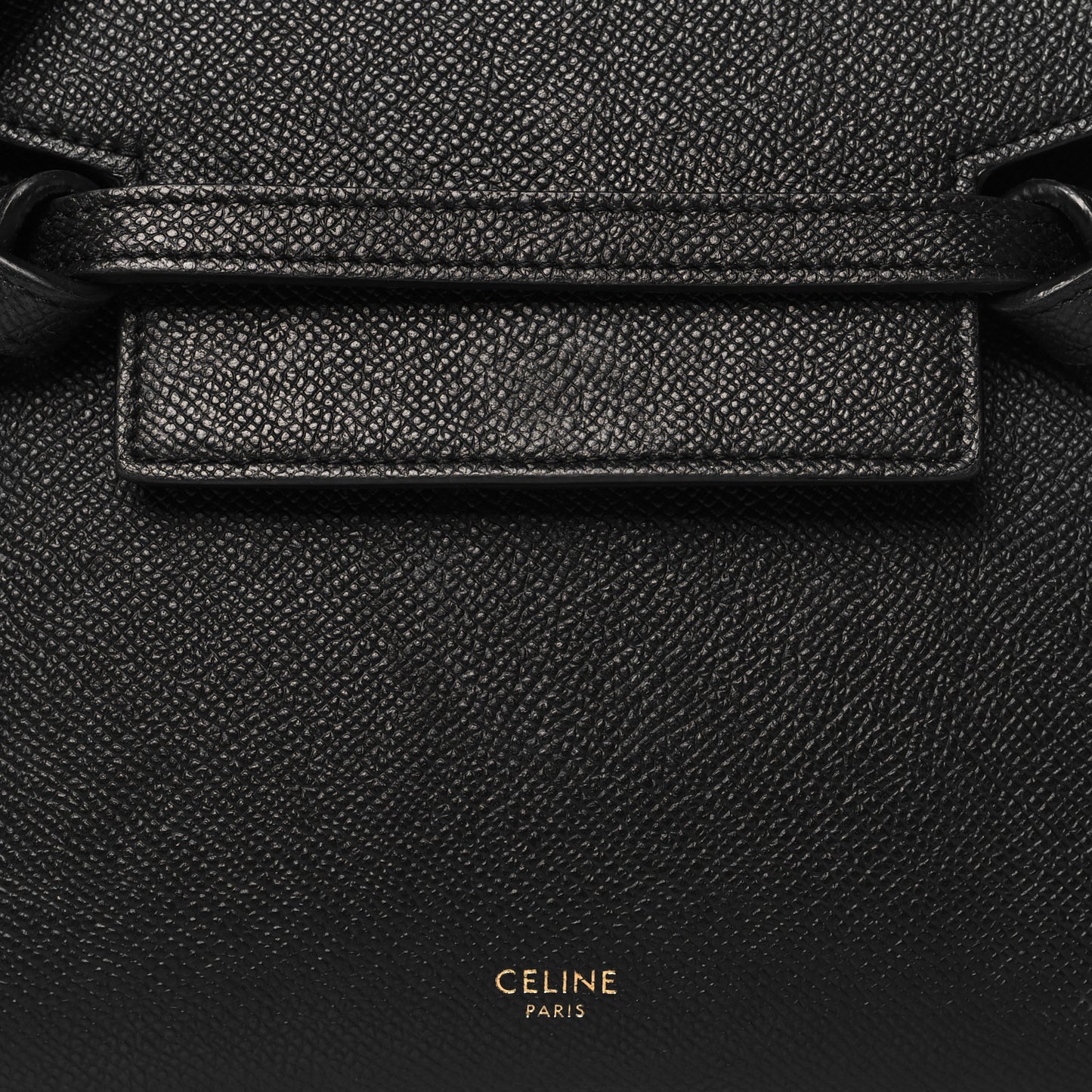 Grained Calfskin Nano Belt Bag Black