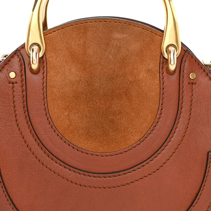 Chloe Shiny Goatskin Smooth Calfskin Suede Small Pixie Bag Saffron Red 8 of 10