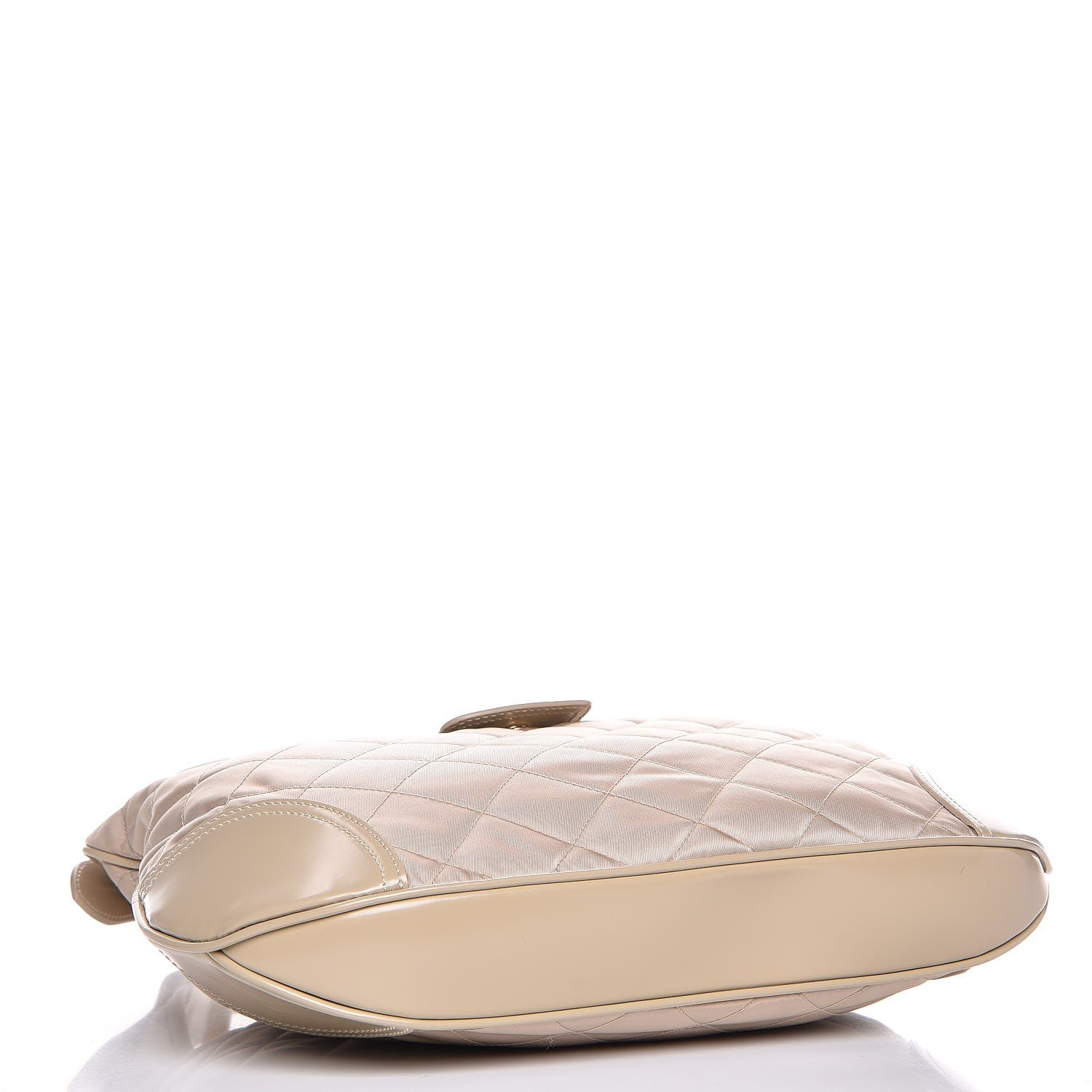 Burberry Nylon Quilted Patent Brook Hobo Beige 4 of 8
