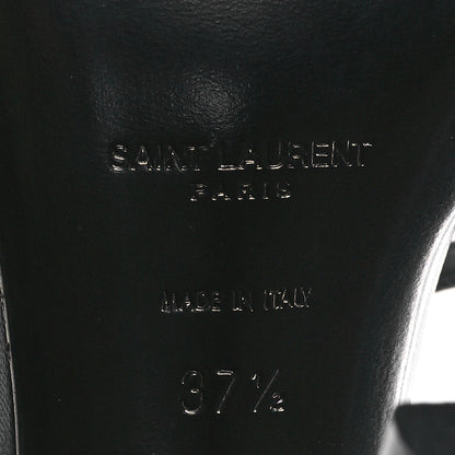 Saint Laurent Kid Egado Date 110 Sandals 37.5 Black 7 of 8
