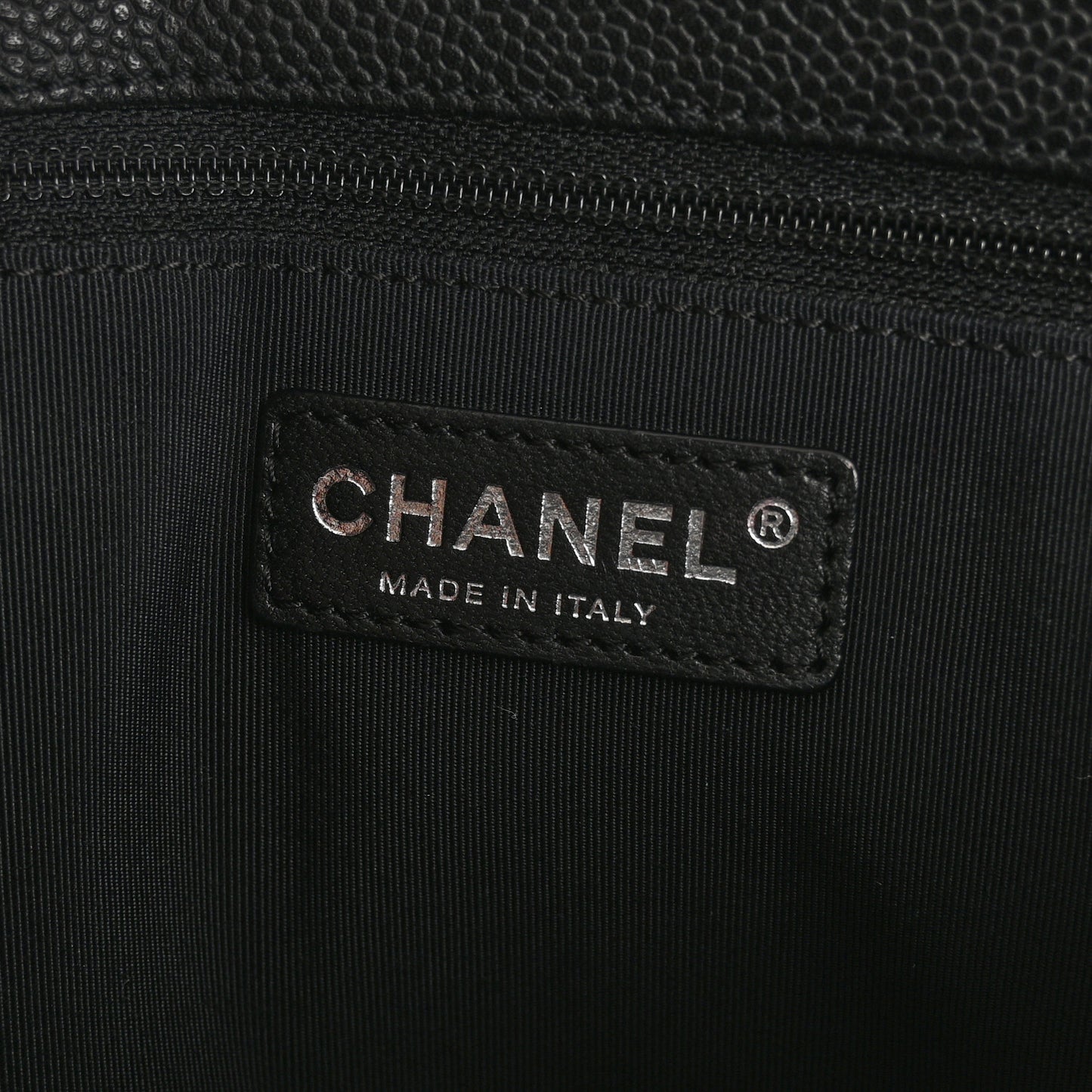 Caviar Quilted Grand Shopping Tote GST Black