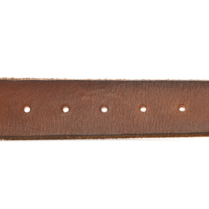 Gucci Cuoio Toscano Nickel Double Double G 40mm Belt 95 38 Cuir 5 of 7