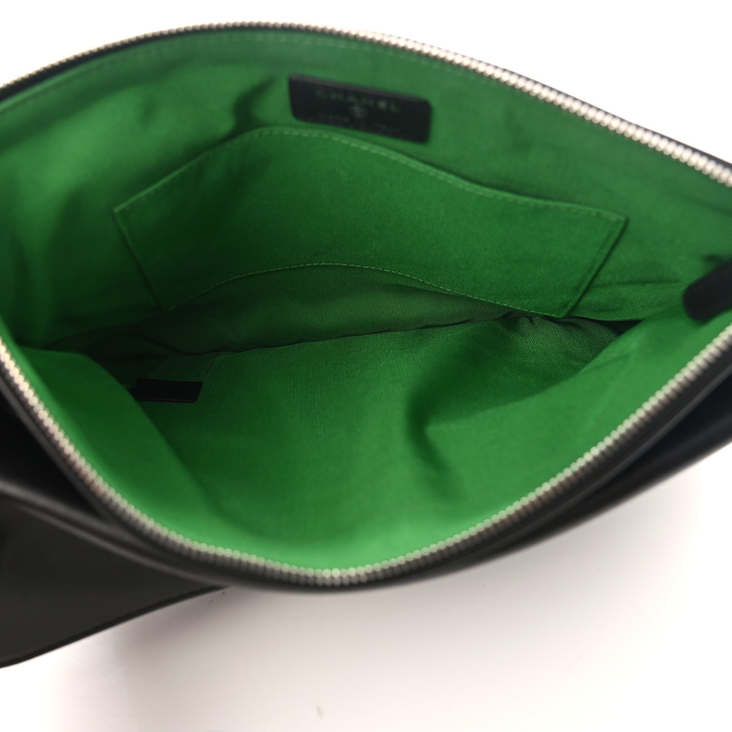 Lambskin Tweed Quilted Medium Flap Cosmetic Case Multicolor Black