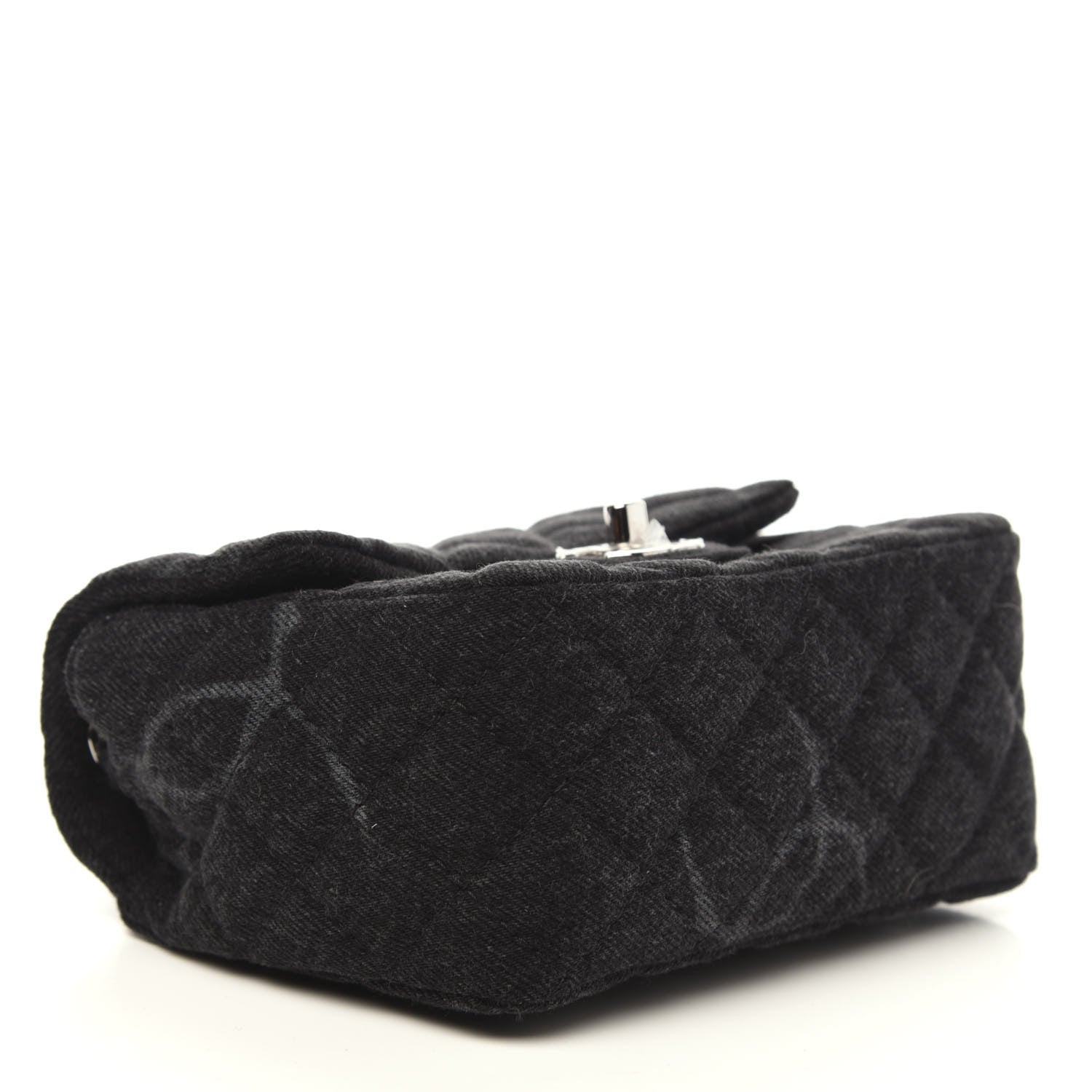 Chanel Denim CC Quilted Mini Square Flap Black 4 of 11