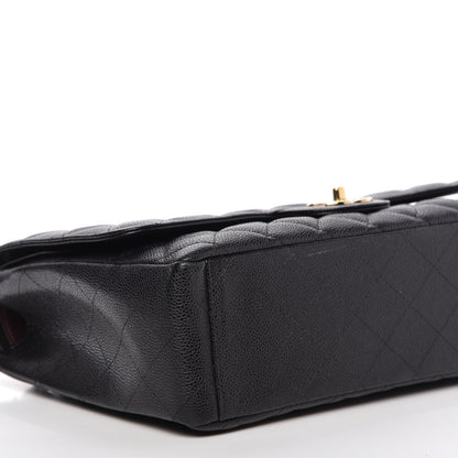 Chanel Caviar Quilted Maxi Double Flap Black 6 of 10