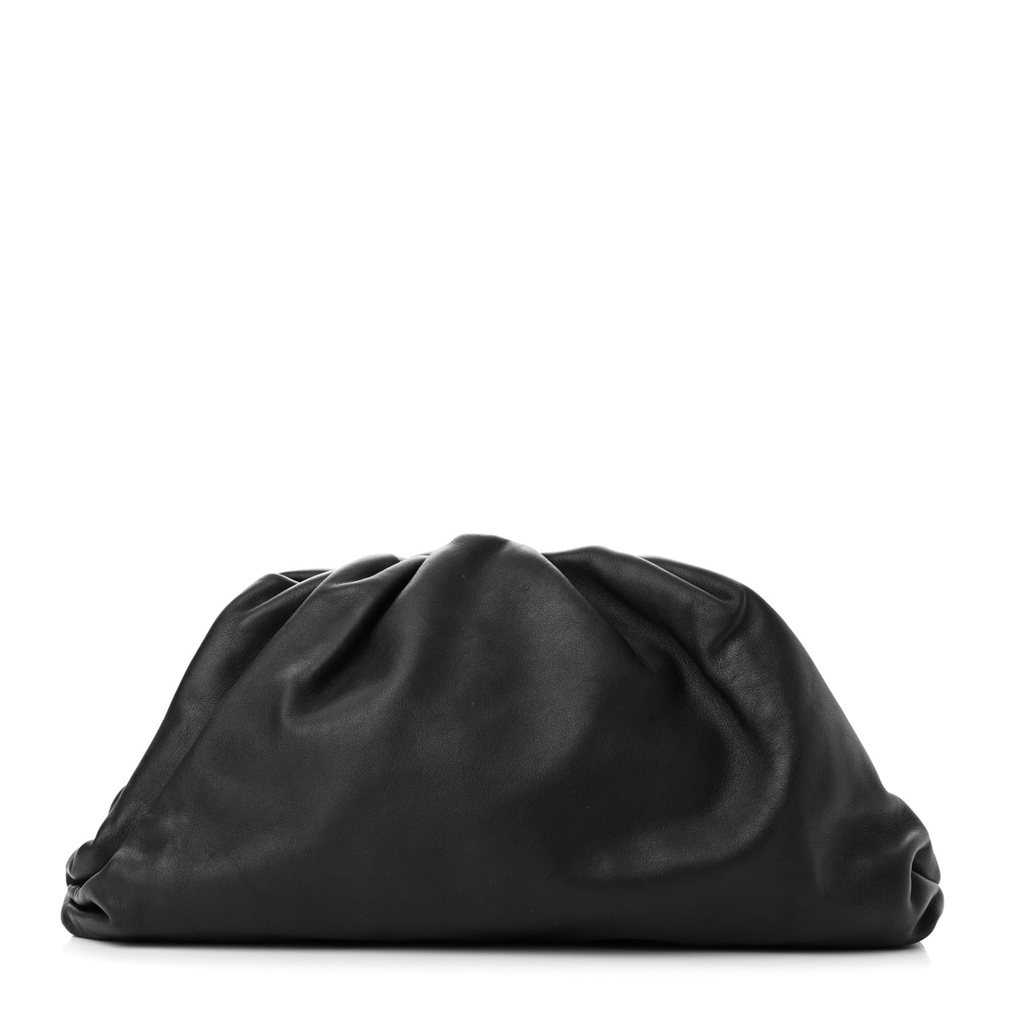 Smooth Butter Calf The Pouch Oversized Clutch Black