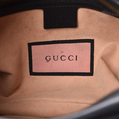 Gucci Calfskin Matelasse GucciGhost Medium GG Marmont Chain Shoulder Bag Black New Acquamarine 8 of 14