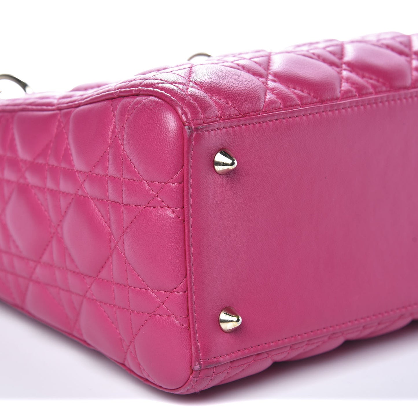 Lambskin Cannage Medium Lady Dior Pink