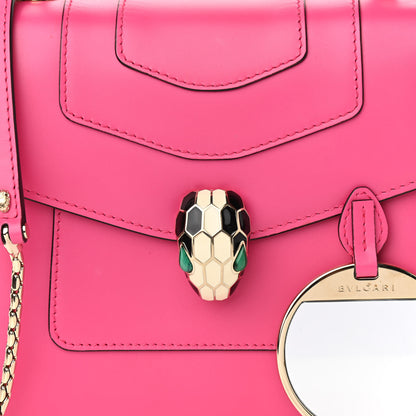 Bulgari Calfskin Serpenti Forever Top Handle Pink 7 of 9