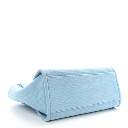 Chanel Mixed Fibers Small Deauville Tote Light Blue 5 of 15