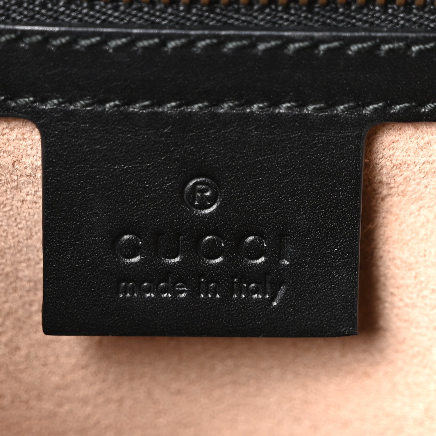 Gucci Calfskin Snakeskin GG Supreme Monogram Medium Osiride Top Handle Bag Black 6 of 10