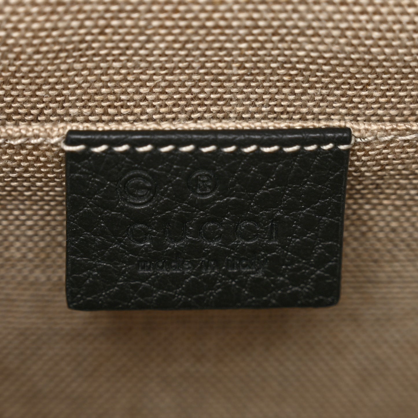 Dollar Calfskin Small Interlocking G Shoulder Bag Black