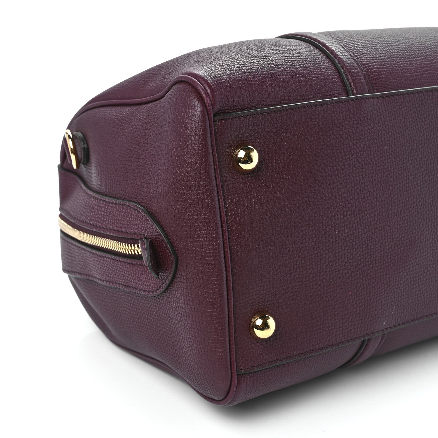 Burberry Derby Calfskin Medium Alchester Bowling Bag Mahogany Red 11 of 12