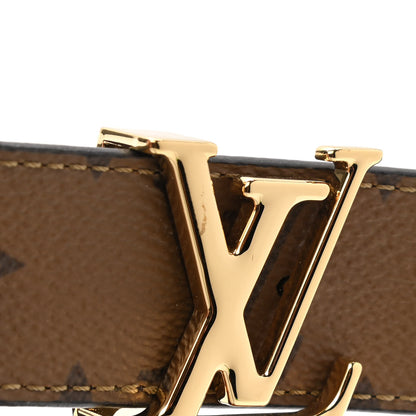 Louis Vuitton Calfskin Monogram 30mm LV Initiales Reversible Belt 90 36 Black 5 of 6
