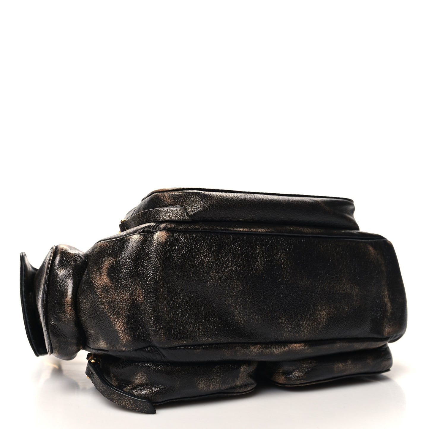 Distressed Nappa Pocket Bag Sand Coffee