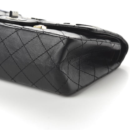 Chanel Aged Calfskin Space Charms 2.55 Reissue 225 Flap Black 7 of 11