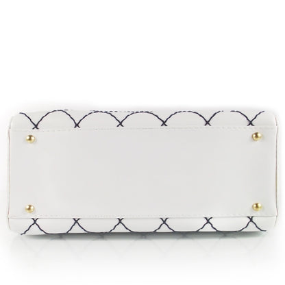 Chanel Leather Diamond Stitch Surpique Bowler 5 of 10
