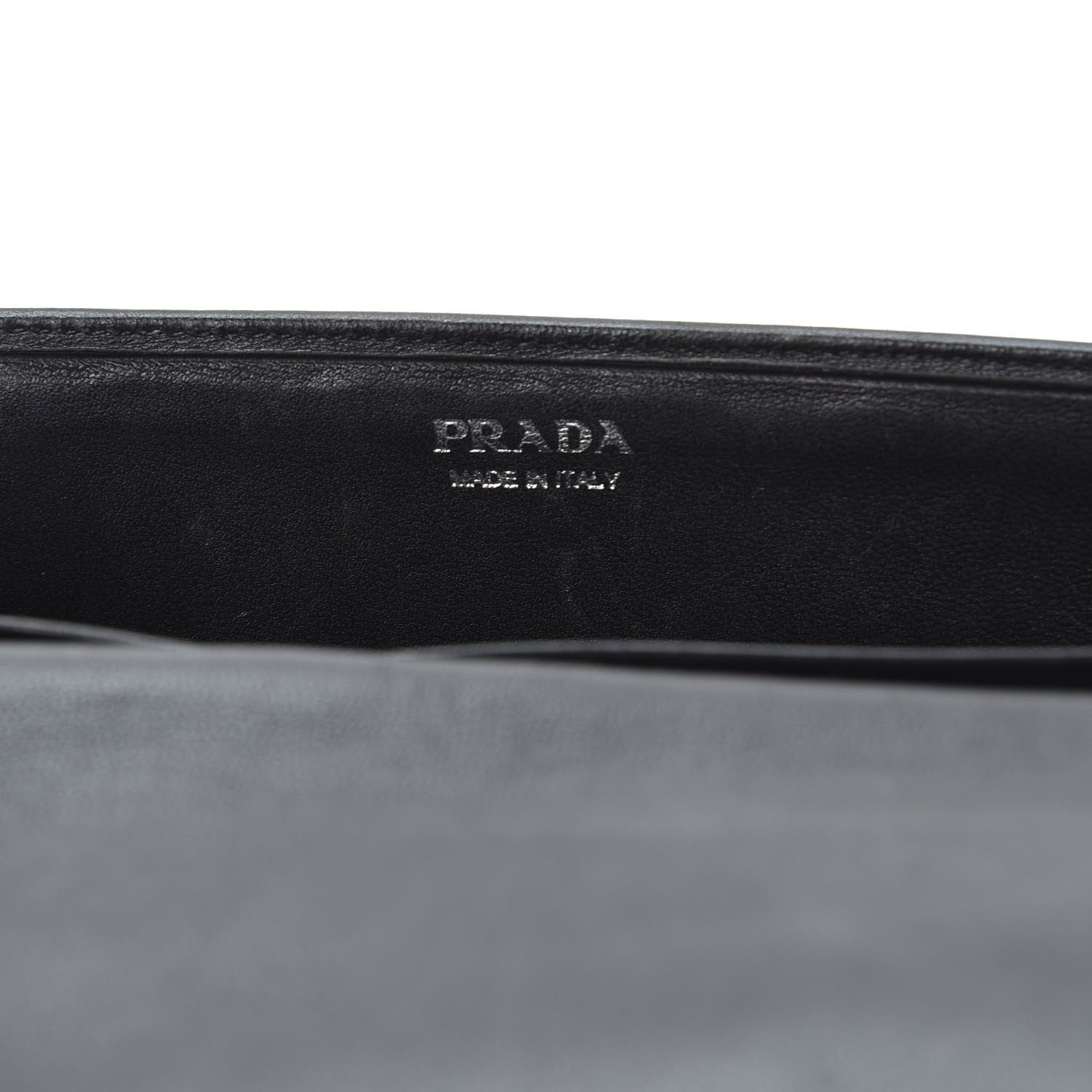 Prada Nappa Gaufre Wallet On Chain Black 10 of 12