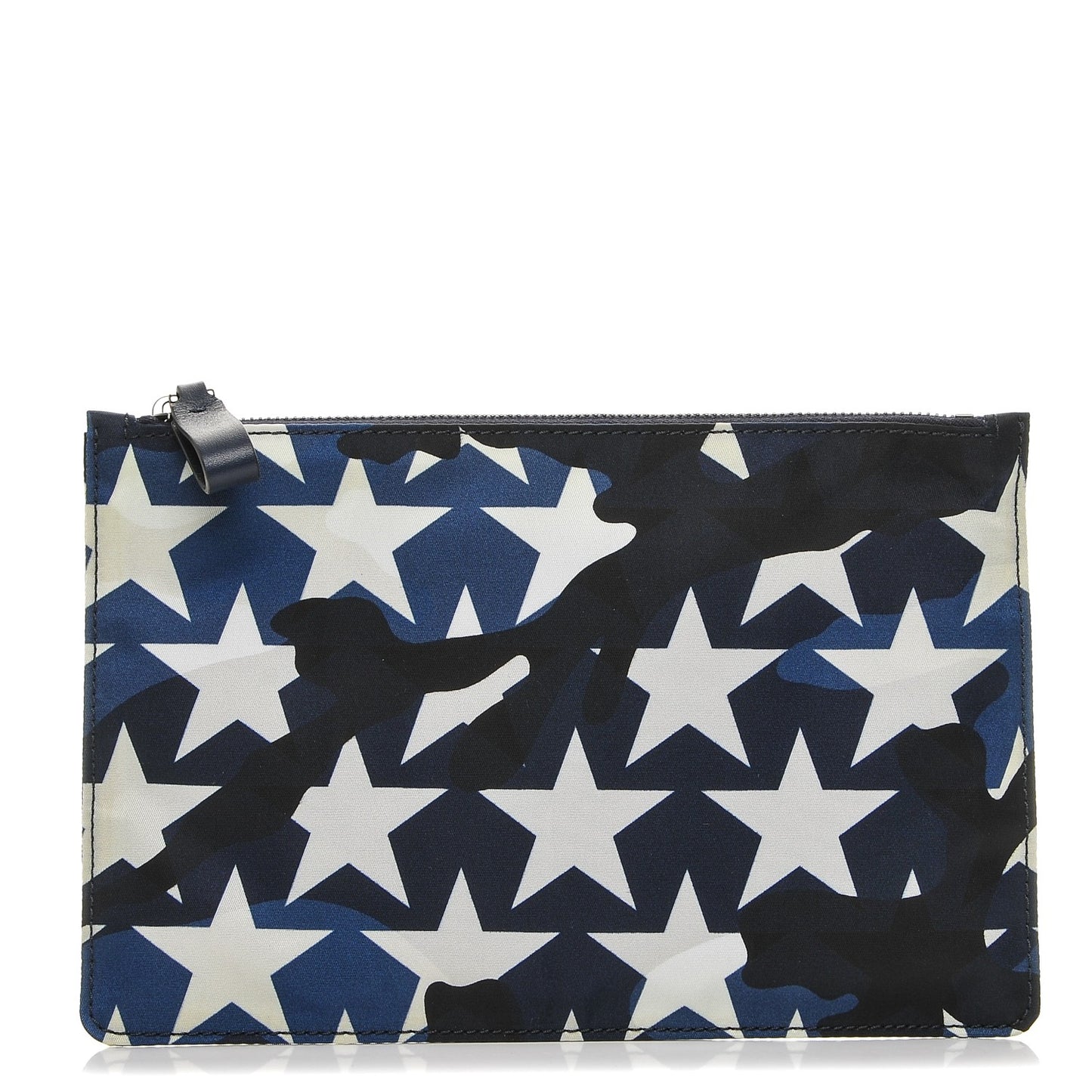 Nylon Camustars Medium Zip Pouch Marine Light Ivory