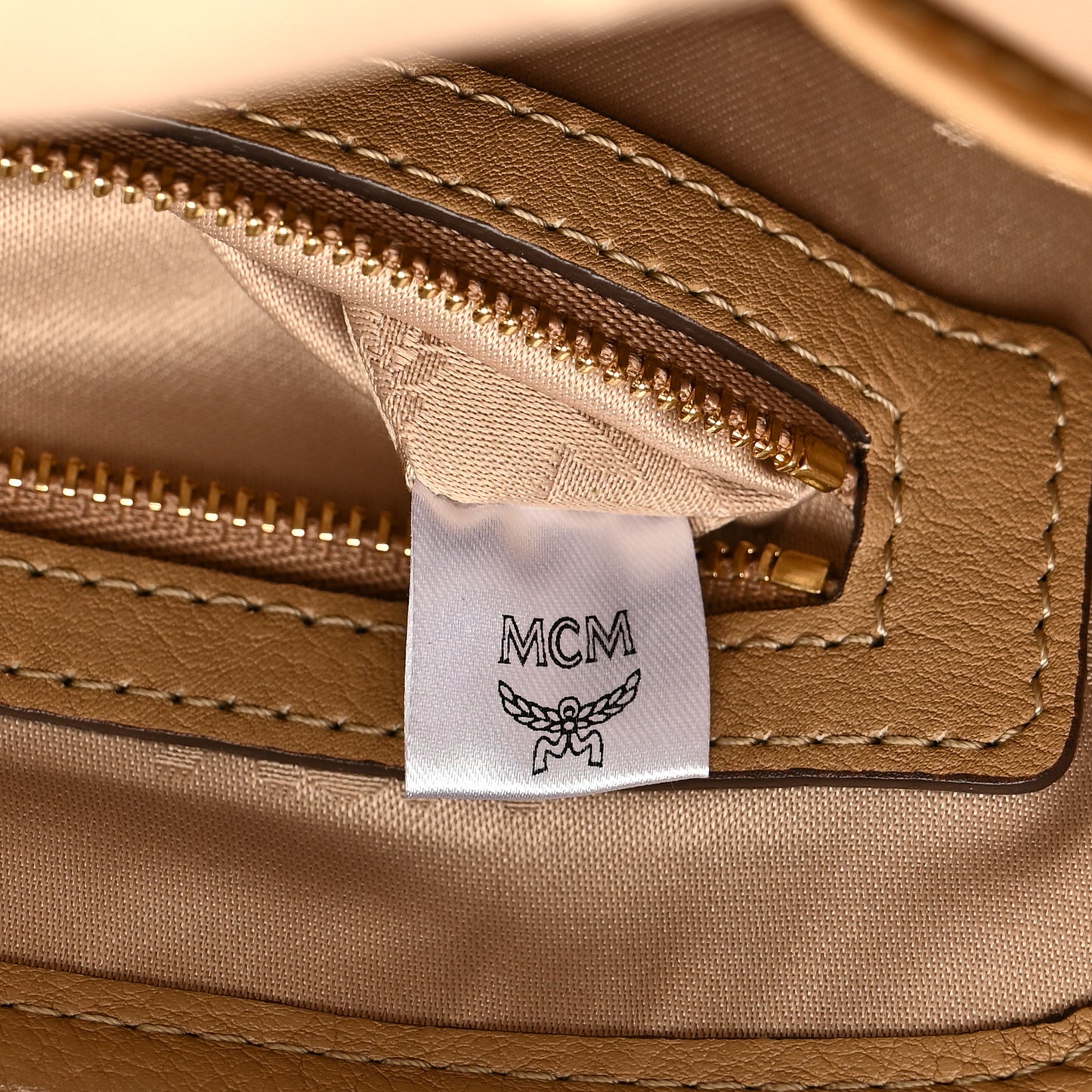 Visetos Studded Small Dual Stark Backpack Beige