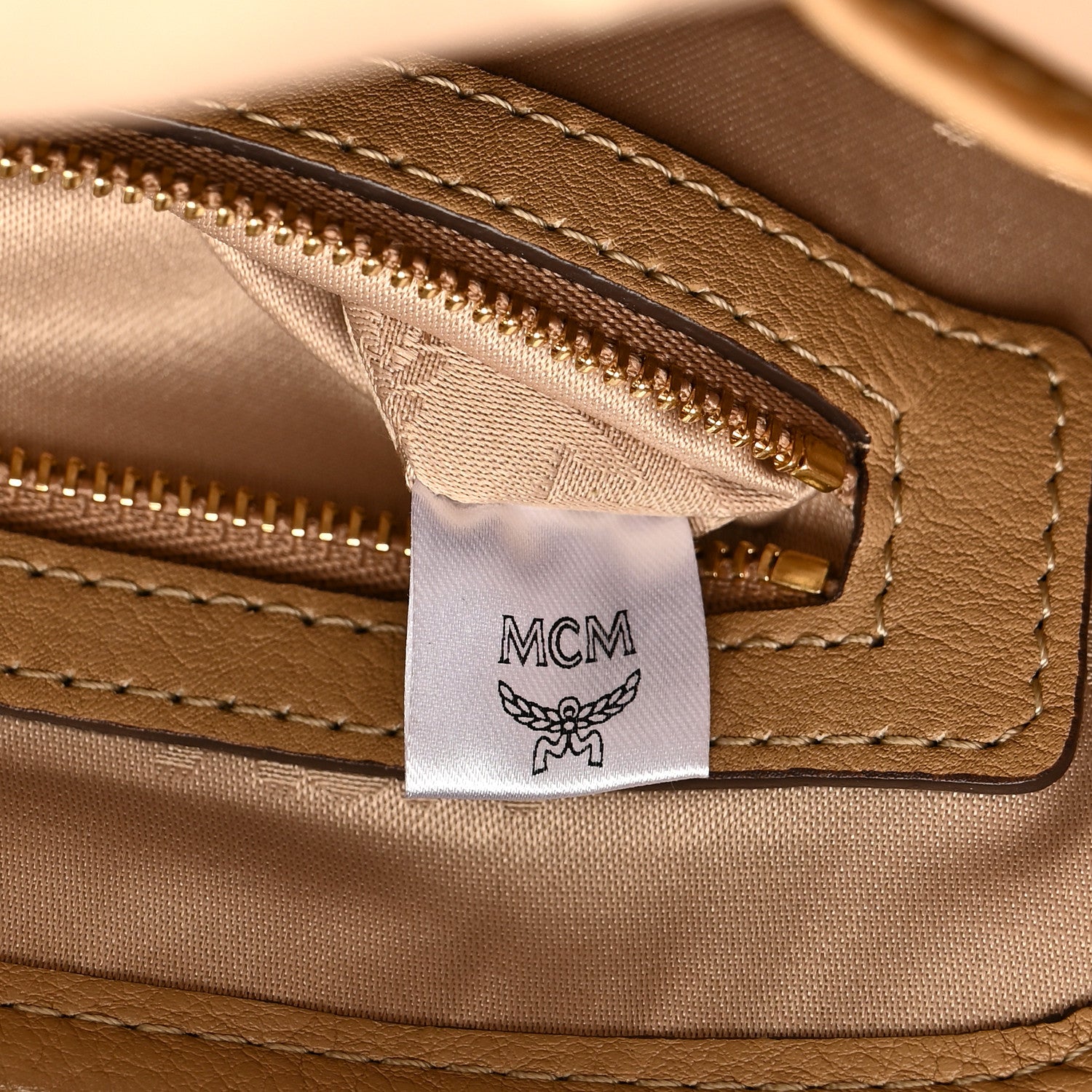 MCM Visetos Studded Small Dual Stark Backpack Beige 7 of 10