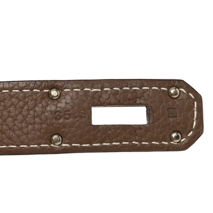 Hermes Taurillon Clemence Jypsiere 34 Etoupe 7 of 12