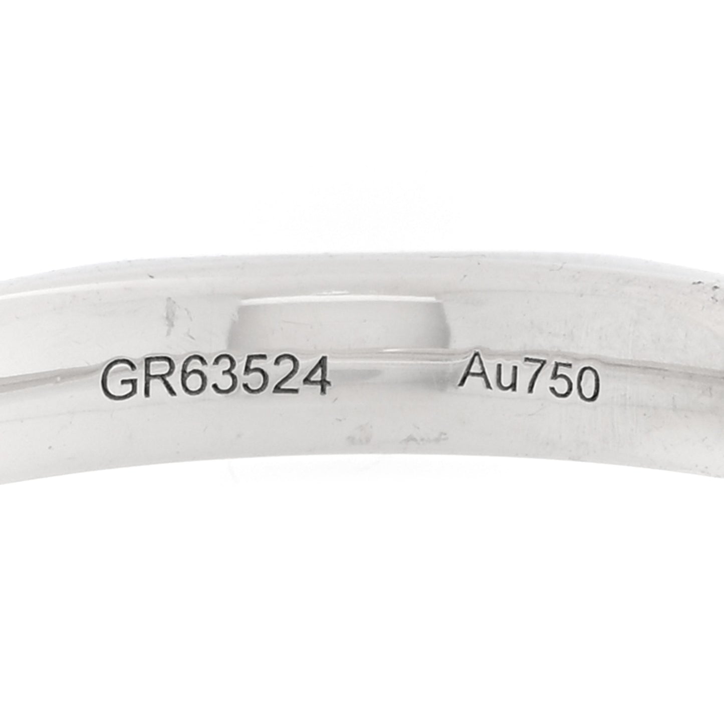 18K White Gold Diamond Laurence Graff Signature Band Ring 57 7.75