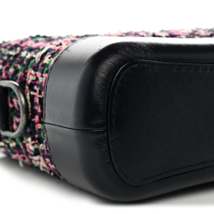 Chanel Tweed Calfskin Small Gabrielle Hobo Navy Blue Multicolor 9 of 10